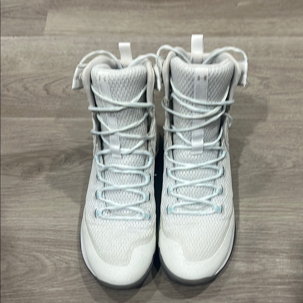 Women's White High-Top Sneakers